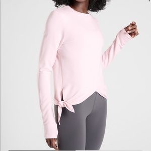 Athleta side tie sweatshirt